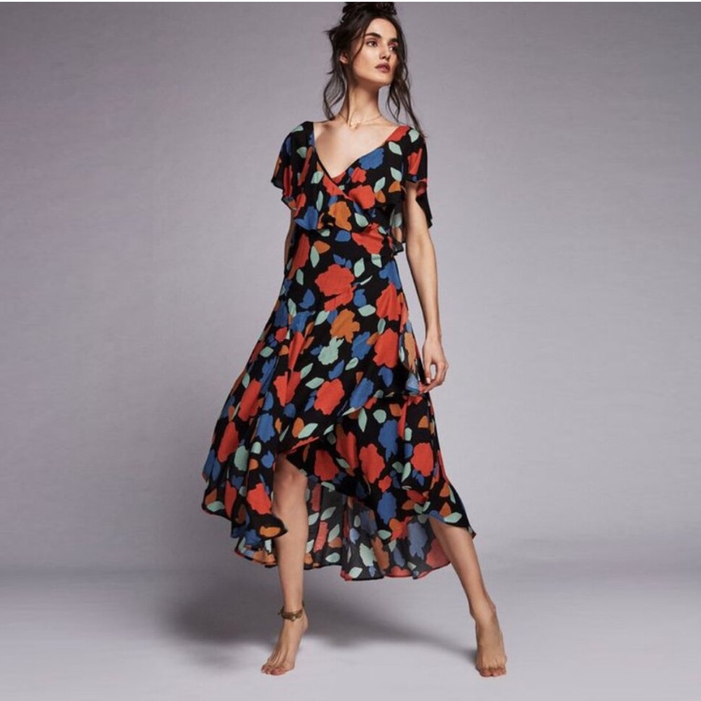 SOLD🤎Free People Maxi High Low Dress size Small - Picture 1 of 10